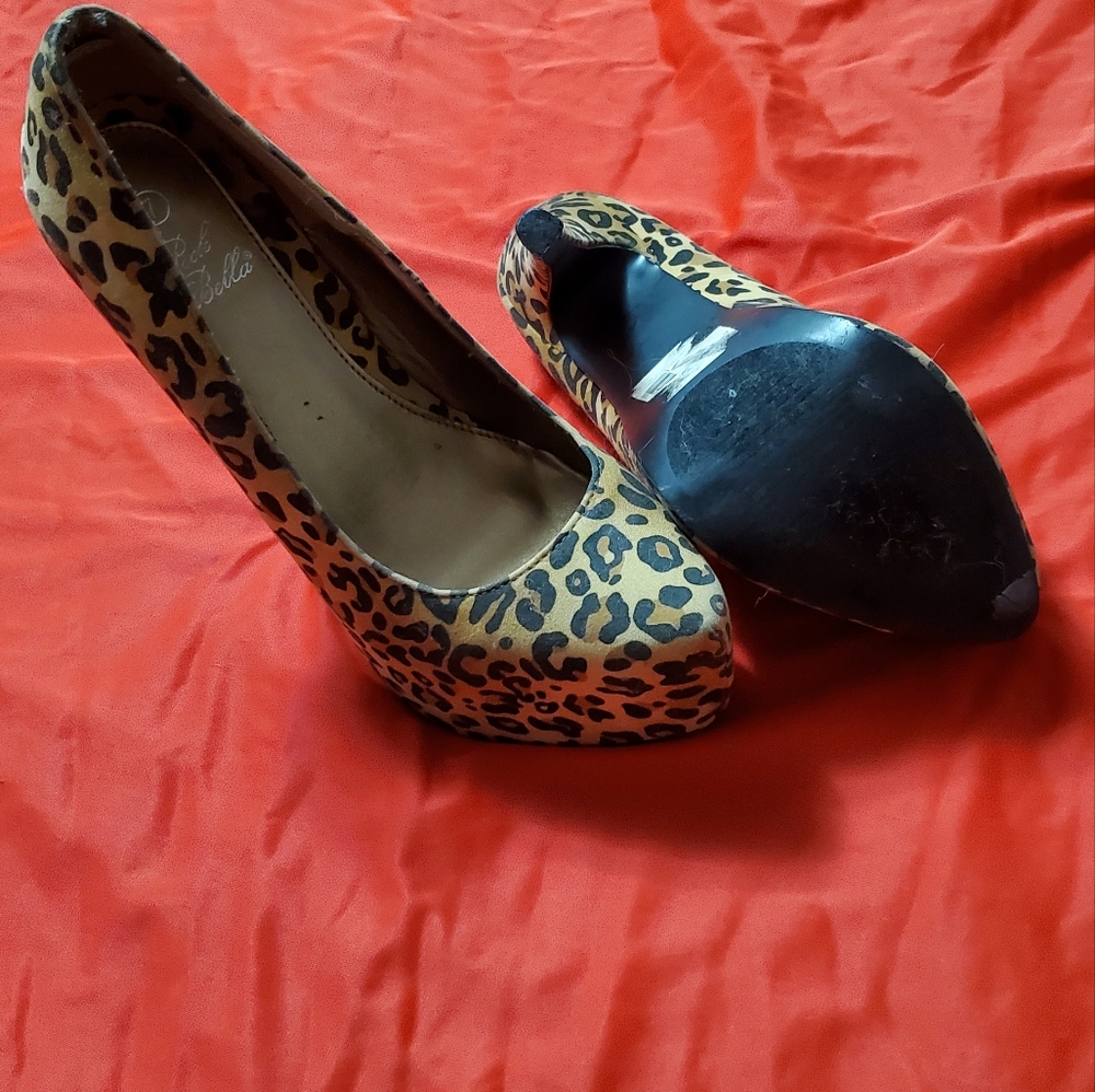 Leopard Print Platform Stilettos - image 5
